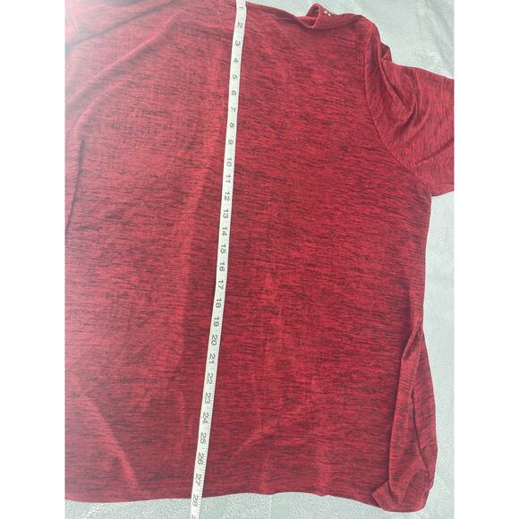 Women's Red Black Knit Embellished Scoop Neck Lightweight Sweater - Picture 5 of 7